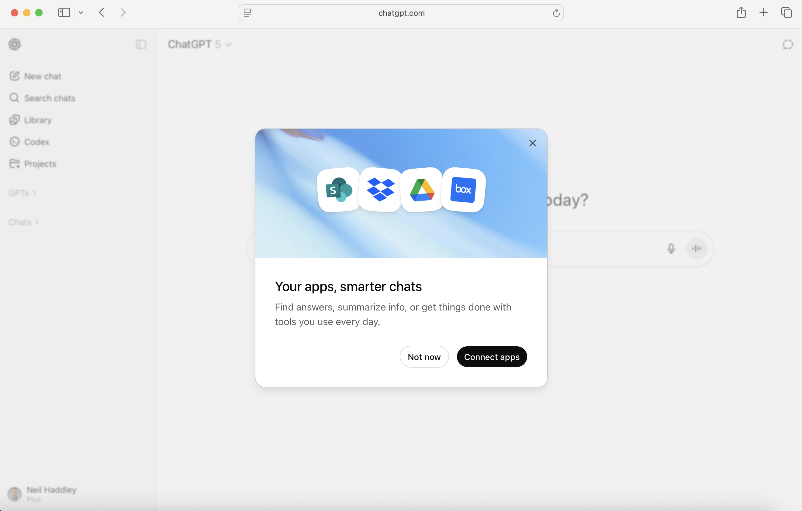 I clicked "Not now" to skip additional setup